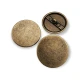 Flat Coin Shape Metal Shank Button 34 mm - 54 L E 716