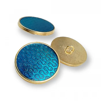 Enameled Shank Button 28 mm - 44 size Aesthetic Metal Shank Button E 730