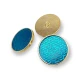 Enameled Shank Button 28 mm - 44 size Aesthetic Metal Shank Button E 730