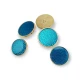 Enameled Shank Button 28 mm - 44 size Aesthetic Metal Shank Button E 730