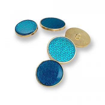 Enameled Shank Button 23 mm - 36 size Aesthetic Coat and Coat Button E 892