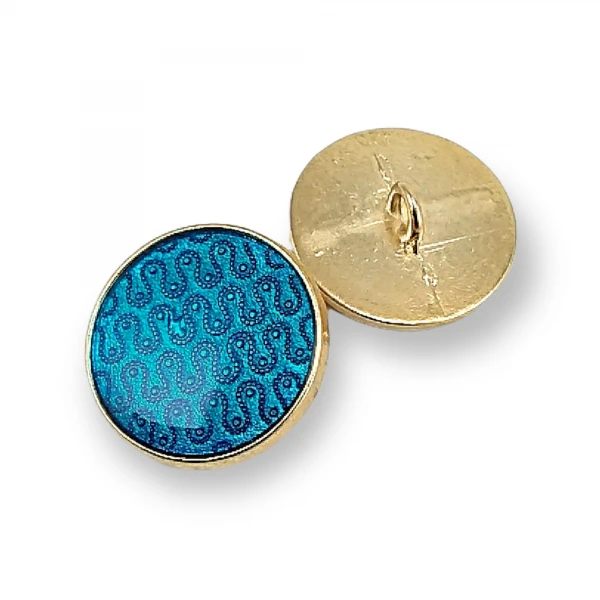 Enameled Shank Button 23 mm - 36 size Aesthetic Coat and Coat Button E 892