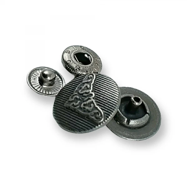 Metal Crown Design Snap Fasteners Button 17 mm - 28 L E 1141 Metal Crown Design Snap Fasteners Button 17 mm - 28 L E 1141