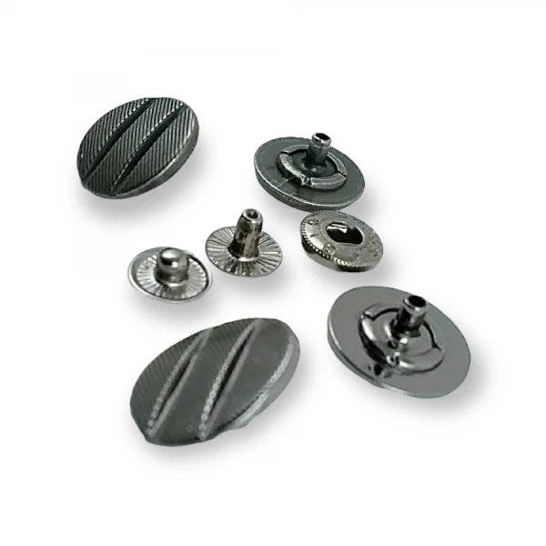 Snap Fasteners Button Embellished with Aesthetic Lines 17 mm - 28 L E 1428 Snap Fasteners Button Embellished with Aesthetic Lines 17 mm - 28 L E 1428