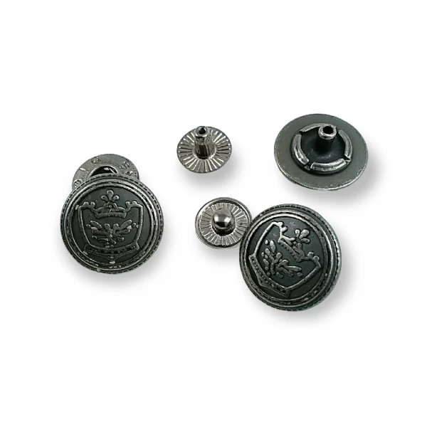 Snap Fasteners Button Crown Logo 17 mm 27 L E 1449 Snap Fasteners Button Crown Logo 17 mm 27 L E 1449