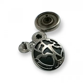 Enamel Jacket and Coat Snap Fasteners Button 23 mm - 36 L E 1473