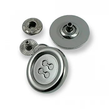 Delikli Düğme Tasarımlı Çıtçıt Düğme 22 mm - 34 boy E 1504