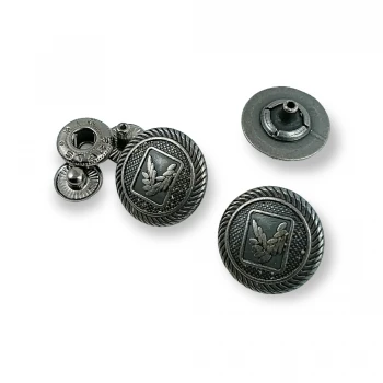 Yonca Logolu Çıtçıt Düğme 15 mm 28 boy E 1634