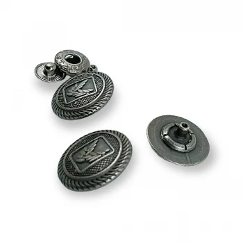 Yonca Logolu Çıtçıt Düğme 15 mm 28 boy E 1634