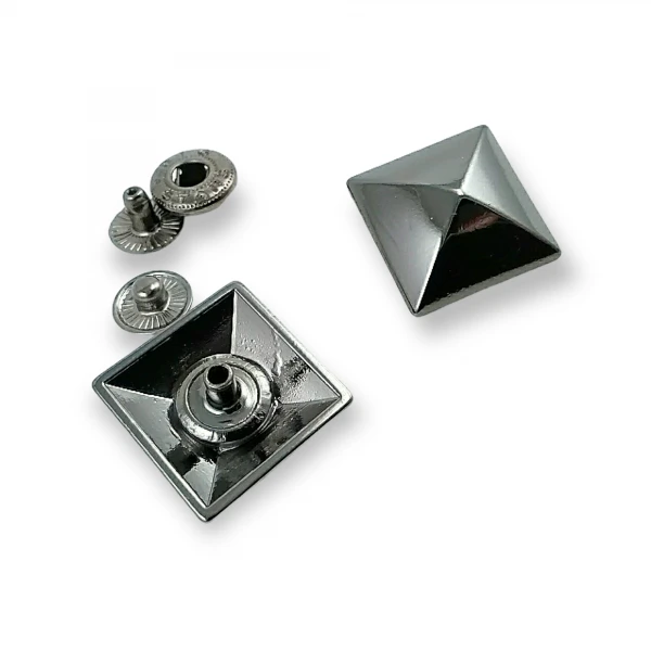 Pyramid Shape Snap Fasteners Button 24x24 mm E 1696 Pyramid Shape Snap Fasteners Button 24x24 mm E 1696