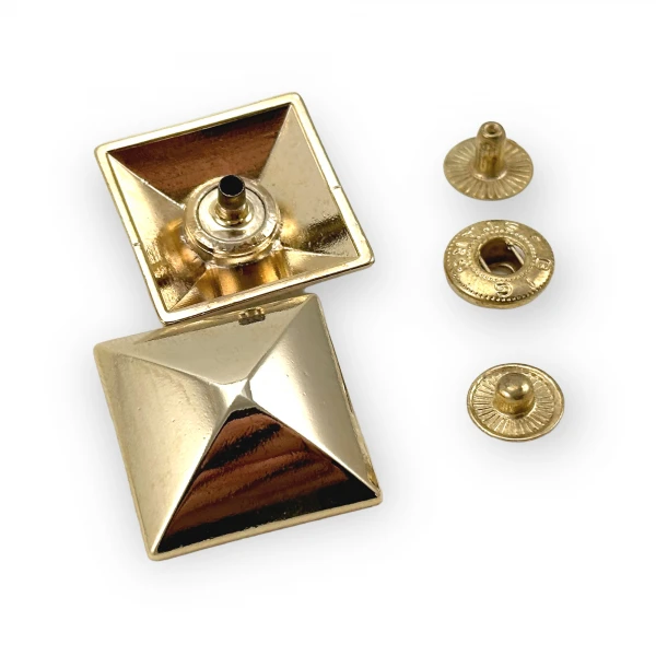Pyramid Shape Snap Fasteners Button 24x24 mm E 1696 Pyramid Shape Snap Fasteners Button 24x24 mm E 1696