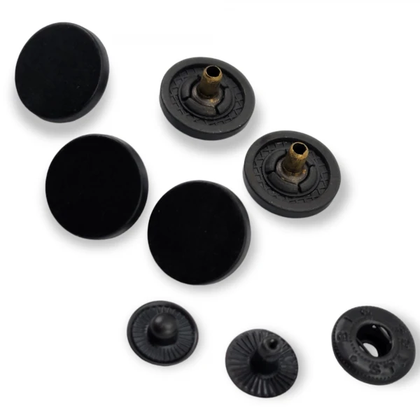 15 mm - 24 L Flat Coin Shape Snap Button E 1718
