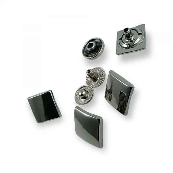 Coat Snap Fasteners  Square Snap Button 13 x 13 mm E 182