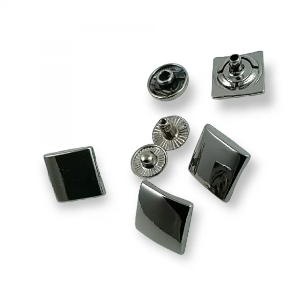 Coat Snap Fasteners  Square Snap Button 13 x 13 mm E 182