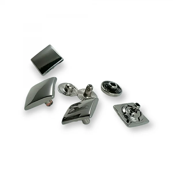 Coat Snap Fasteners  Square Snap Button 13 x 13 mm E 182