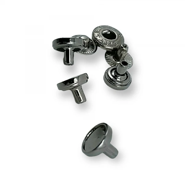 Düz Mineli Çıtçıt Düğme 9 mm - 14 boy E 1877