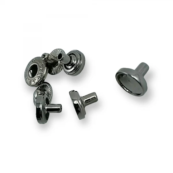 Düz Mineli Çıtçıt Düğme 9 mm - 14 boy E 1877
