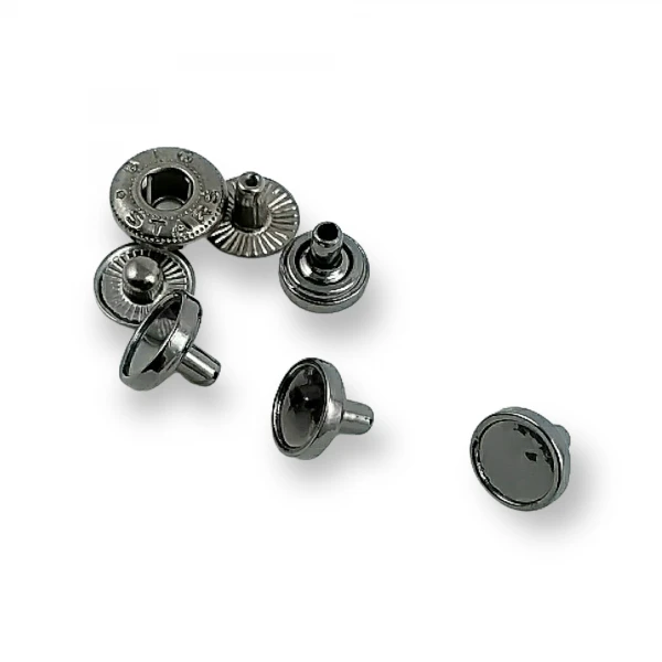 Düz Mineli Çıtçıt Düğme 9 mm - 14 boy E 1877