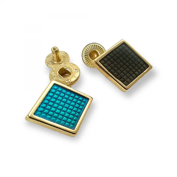 Transparent Enamel Aesthetic Coat Snap Fasteners Button 16 x 16 mm E 1947 MN Transparent Enamel Aesthetic Coat Snap Fasteners Button 16 x 16 mm E 1947 MN