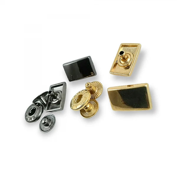 Snap Fasteners Button Rectangle Shape 17 x 10 mm E 1948 Snap Fasteners Button Rectangle Shape 17 x 10 mm E 1948