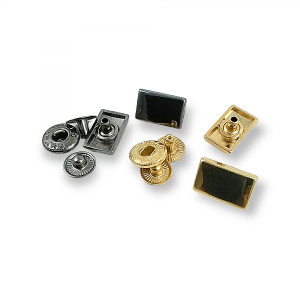 Snap Fasteners Button Rectangle Shape 17 x 10 mm E 1948 Snap Fasteners Button Rectangle Shape 17 x 10 mm E 1948
