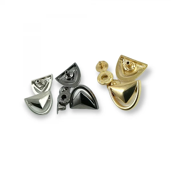 Zamak Snap Fasteners Button Eyelet Design 17 x 22 mm E 1969 Zamak Snap Fasteners Button Eyelet Design 17 x 22 mm E 1969