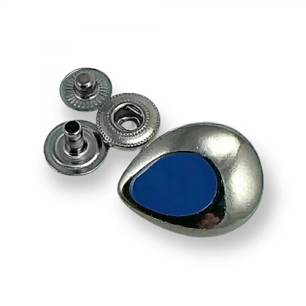 Enamel Snap Button 24 x 20 mm Drop Design E 2018