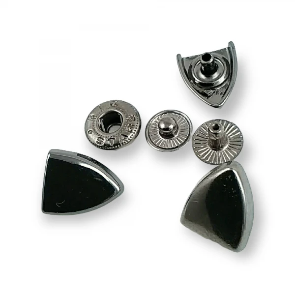 Snap Fastener Button Shield Design 15 x 13 mm E 2064 Snap Fastener Button Shield Design 15 x 13 mm E 2064