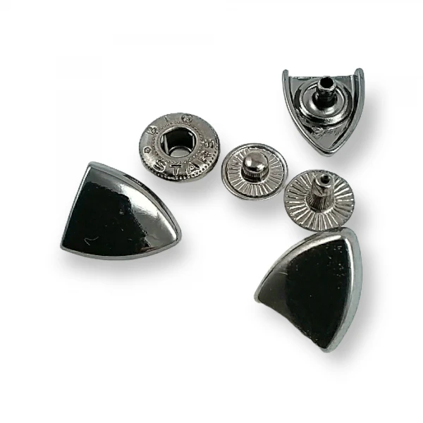 Snap Fastener Button Shield Design 15 x 13 mm E 2064 Snap Fastener Button Shield Design 15 x 13 mm E 2064