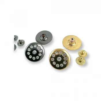 Rhinestone Snap fasteners Button 22 mm 36 L E 292