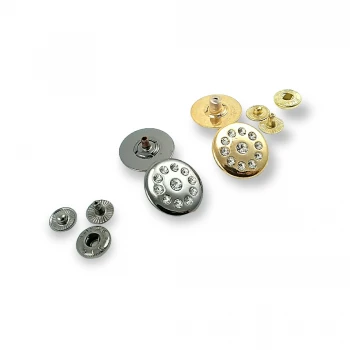 Rhinestone Snap fasteners Button 22 mm 36 L E 292