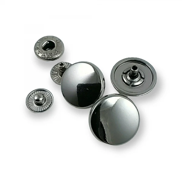 Flat Snap Fasteners Slightly Convex Snap Button 16 mm - 26 L E 472 Flat Snap Fasteners Slightly Convex Snap Button 16 mm - 26 L E 472