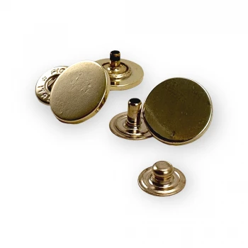 Flat Coin Type Snap Button Outerwear Snap Fasteners 18 mm - 28 L E 563