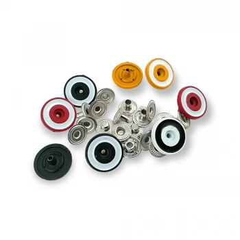 Enamel Snap Button Metal Retro Design 18 mm - 29 L E 637