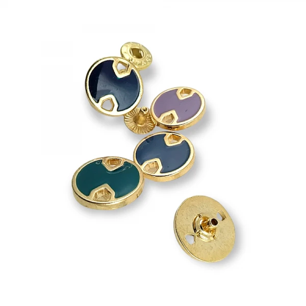 Enamel and Aesthetic Metal Snap Button 18 mm - 29 L E 746 Enamel and Aesthetic Metal Snap Button 18 mm - 29 L E 746