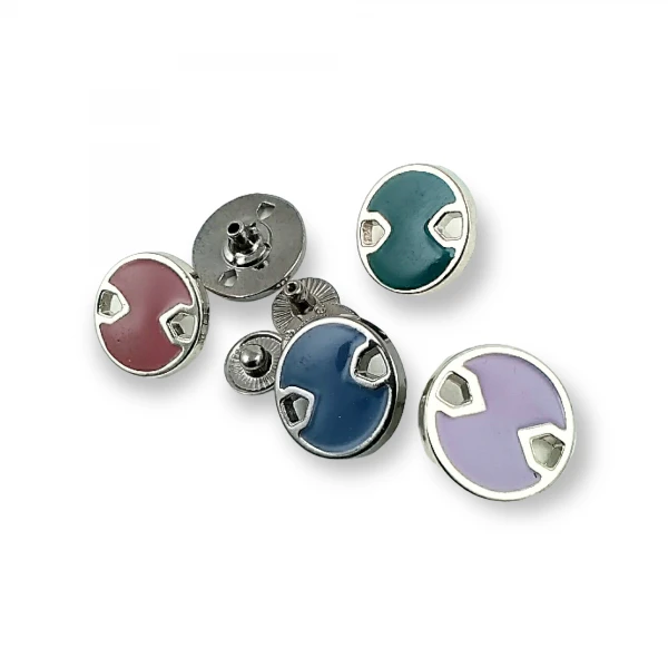 Enamel and Aesthetic Metal Snap Button 18 mm - 29 L E 746 Enamel and Aesthetic Metal Snap Button 18 mm - 29 L E 746