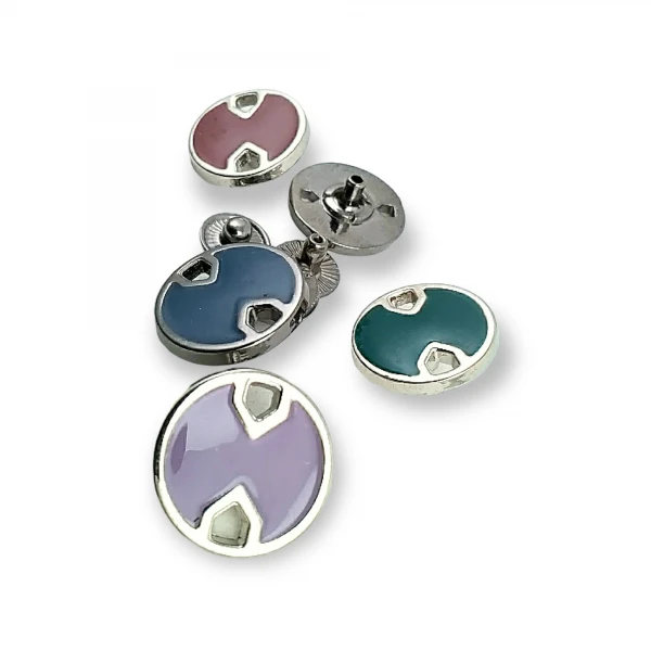 Enamel and Aesthetic Metal Snap Button 18 mm - 29 L E 746 Enamel and Aesthetic Metal Snap Button 18 mm - 29 L E 746