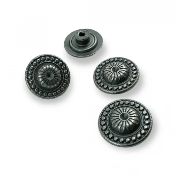Dot Patterned Jeans Button 20 mm - 32 L  E 1004