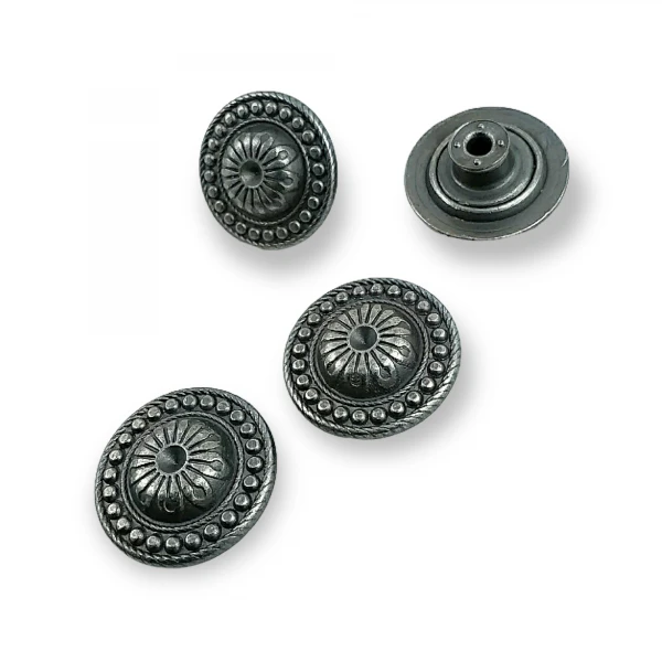Dot Patterned Jeans Button 20 mm - 32 L E 1004 Dot Patterned Jeans Button 20 mm - 32 L E 1004