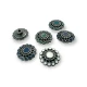 Denim Button Enamel Decorative Flower Pattern 20 mm 32 L E 1032 Denim Button Enamel Decorative Flower Pattern 20 mm 32 L E 1032
