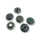 Denim Button Enamel Decorative Flower Pattern 20 mm 32 L E 1032 Denim Button Enamel Decorative Flower Pattern 20 mm 32 L E 1032