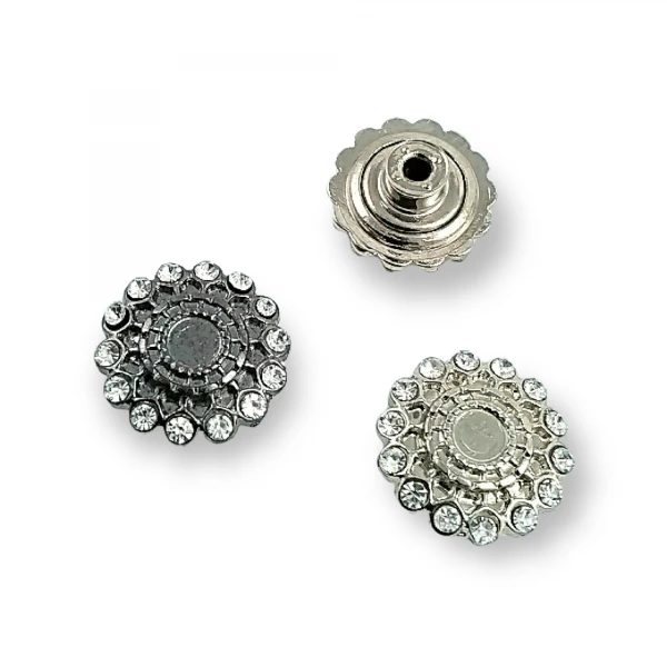 Denim Button Enamel Decorative Flower Pattern 20 mm 32 L E 1032 Denim Button Enamel Decorative Flower Pattern 20 mm 32 L E 1032