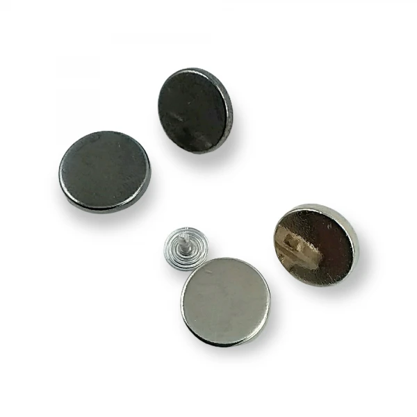Düz Para Tipi Çakma Düğme 18 mm 28 Boy E 1374