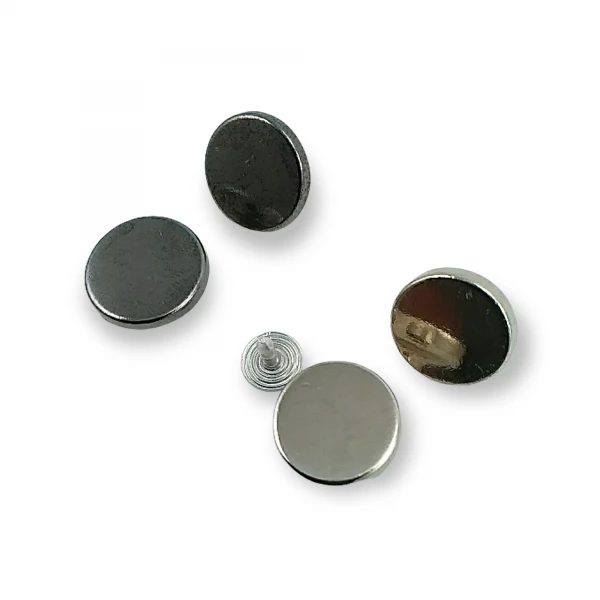 Düz Para Tipi Çakma Düğme 18 mm 28 Boy E 1374