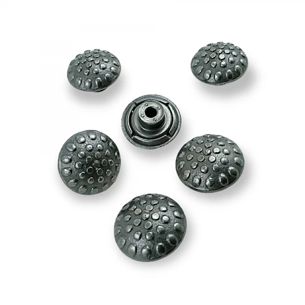 Çakma Düğme Kot Düğmesi Kabartma Nokta Desenli 17 mm 28 boy E 164 Çakma Düğme Kot Düğmesi Kabartma Nokta Desenli 17 mm 28 boy E 164