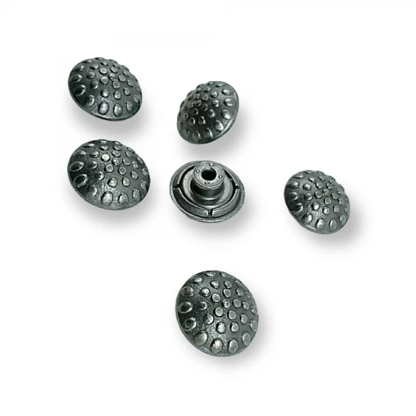 Çakma Düğme Kot Düğmesi Kabartma Nokta Desenli 17 mm 28 boy E 164 Çakma Düğme Kot Düğmesi Kabartma Nokta Desenli 17 mm 28 boy E 164