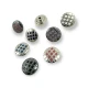 Kot Düğme Mineli Düğme Kare Desenli 20 mm  32 boy E 223