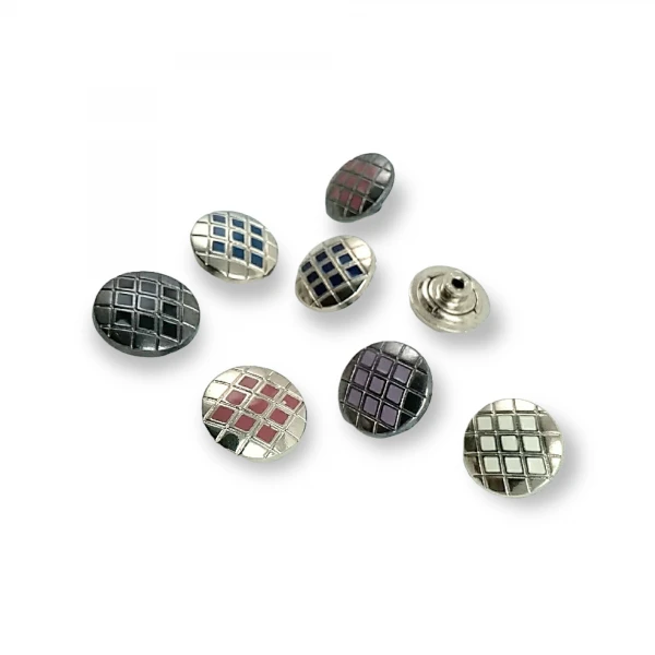 Kot Düğme Mineli Düğme Kare Desenli 20 mm  32 boy E 223