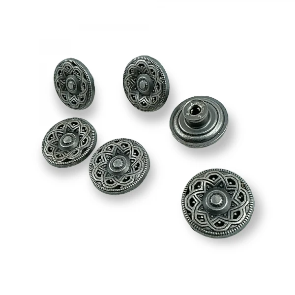 Jeans Button with Decorative Pattern 17 mm 28 L E 309 Jeans Button with Decorative Pattern 17 mm 28 L E 309