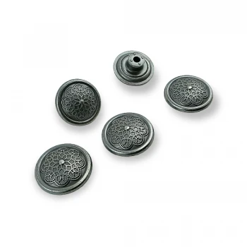 Kot Düğmesi Motif Desenli Şık Çakma Düğme 20 mm  32 boy E 311